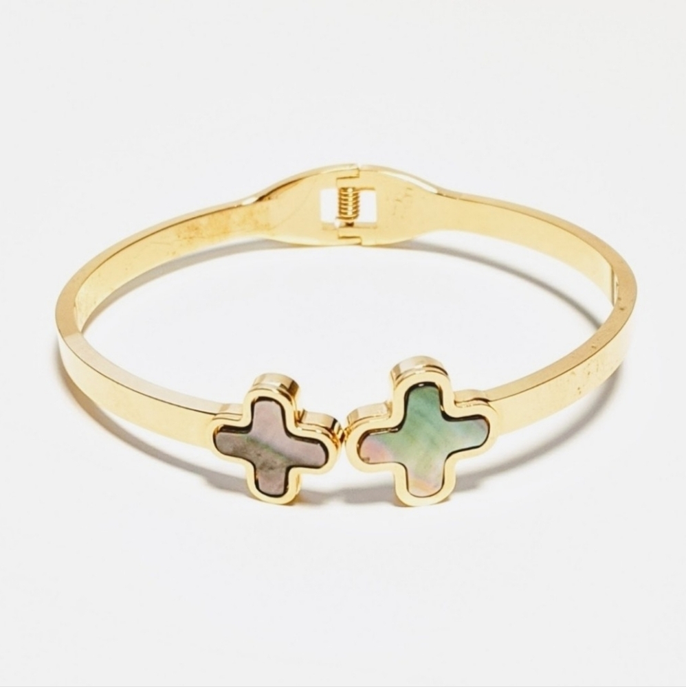 Gold Plated stainless steel bangle